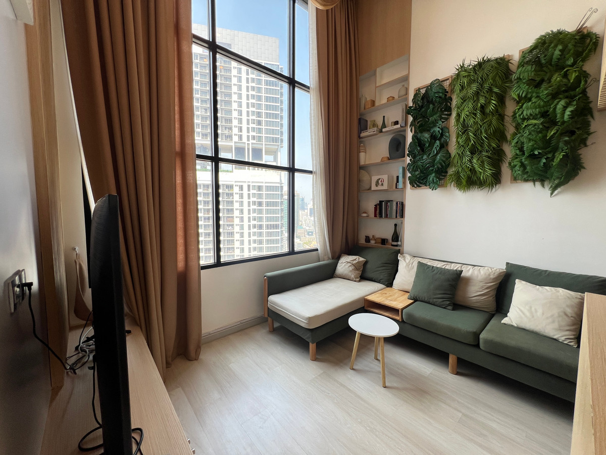 คอนโดใกล้ BTS ช่องนนทรี 600 ม. ✨ Knightsbridge Prime Sathorn / 1 Duplex Bedroom (FOR SALE), ไนท์บริดจ์ ไพร์ม สาทร / 1 ห้องนอนดูเพล็กซ์  (ขาย) LD018