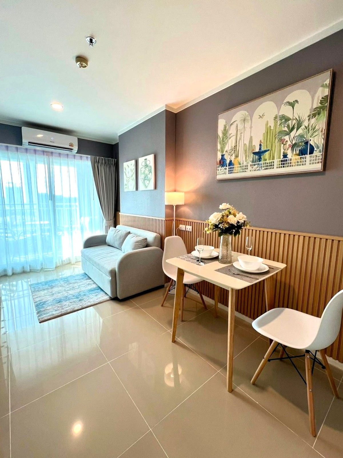 Sea View ห้องรีโนเวทใหม่ เดินลงทะเล 50 ม. 🏖️ Lumpini Park Beach Jomtien / 1 Bedroom (FOR SALE), ลุมพินี พาร์คบีช จอมเทียน / 1 ห้องนอน (ขาย) AM041