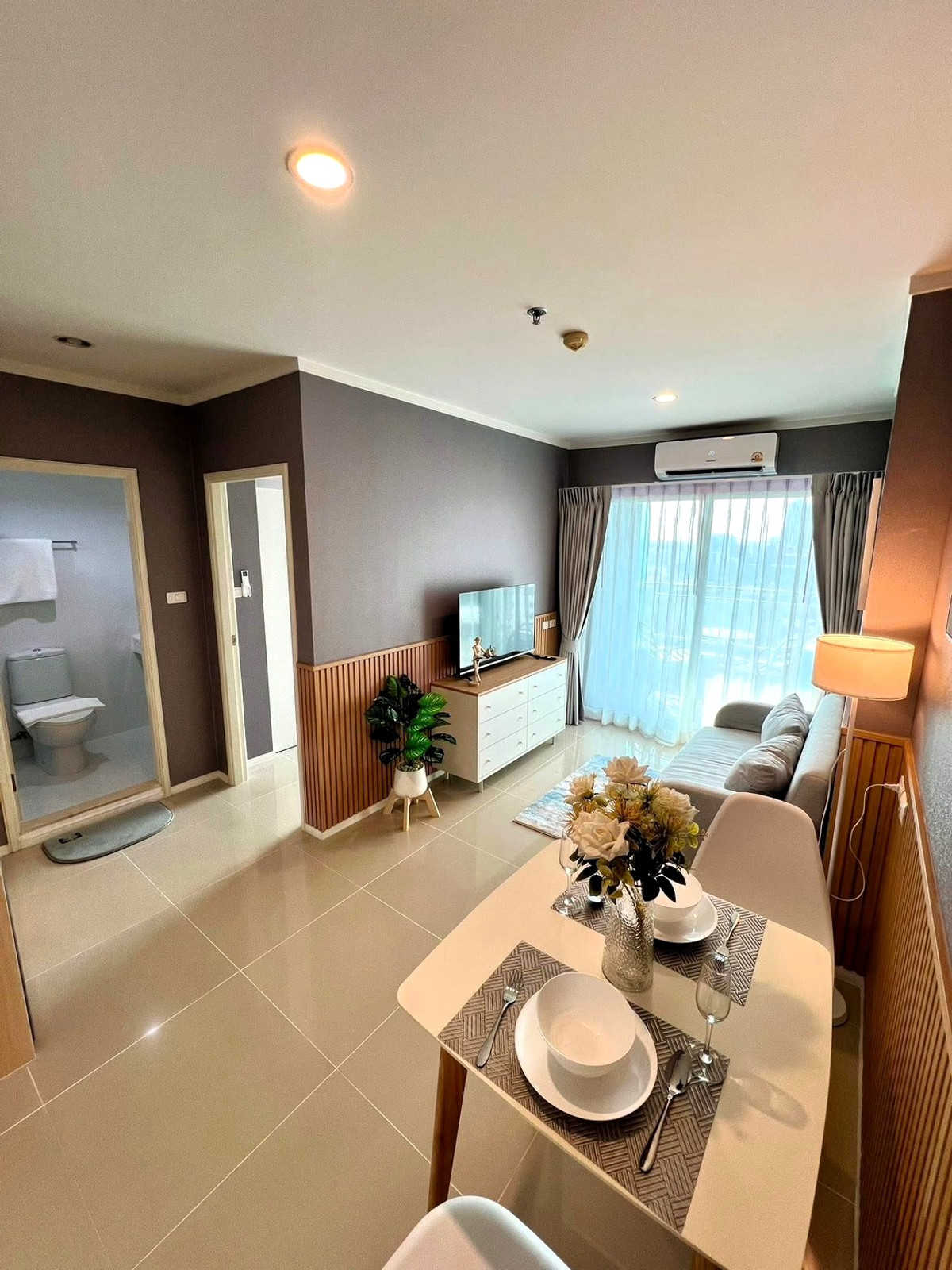 Sea View ห้องรีโนเวทใหม่ เดินลงทะเล 50 ม. 🏖️ Lumpini Park Beach Jomtien / 1 Bedroom (FOR SALE), ลุมพินี พาร์คบีช จอมเทียน / 1 ห้องนอน (ขาย) AM041