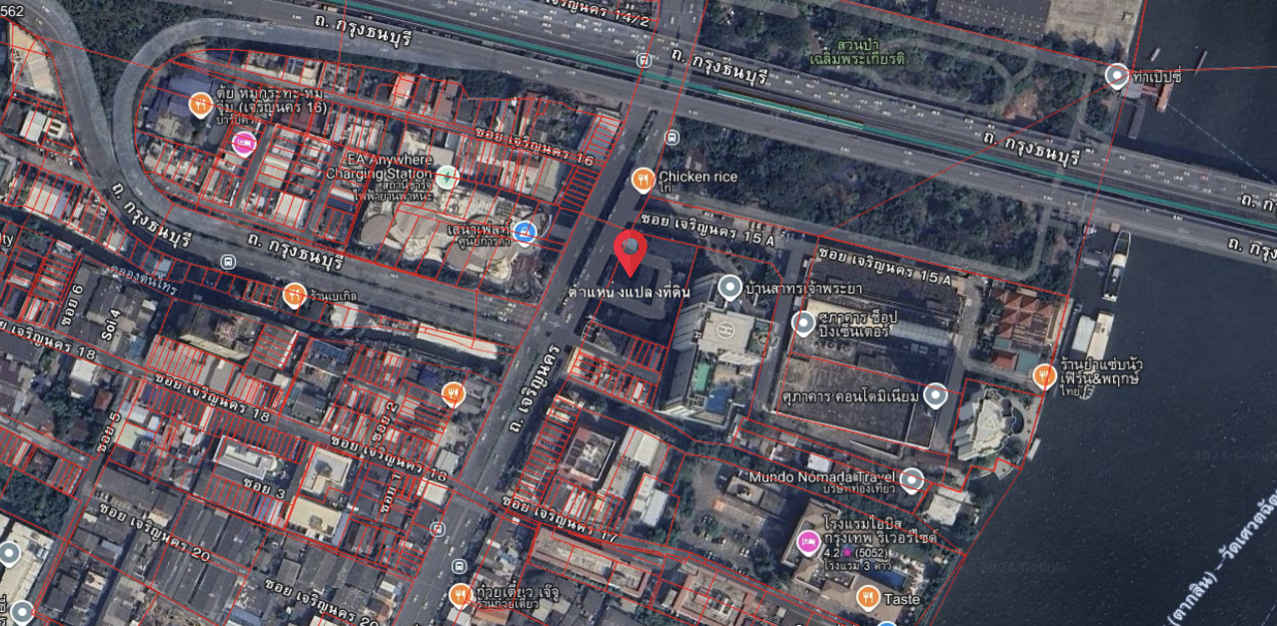 ที่ดิน 631 ตร.วา. ติดถนนเจริญกรุง (ขาย), Land 631 Sq.wah Charoen Krung Road (FOR SALE) PALM896