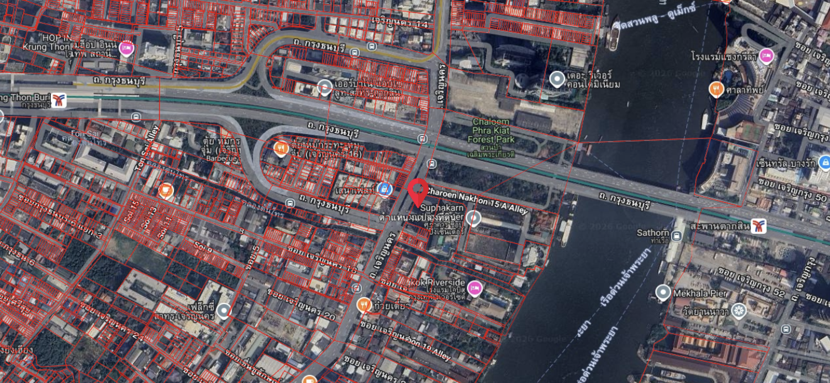 ที่ดิน 631 ตร.วา. ติดถนนเจริญกรุง (ขาย), Land 631 Sq.wah Charoen Krung Road (FOR SALE) PALM896