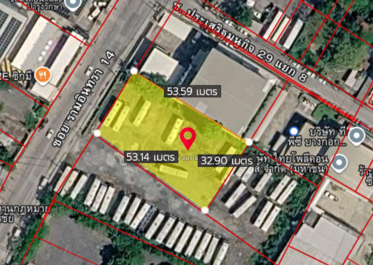 ที่ดิน รามอินทรา 14 / 1 ไร่ 20.7 ตารางวา (ขาย), Land รามอินทรา 14 / 20.7 Square Wa (FOR SALE) TPM424