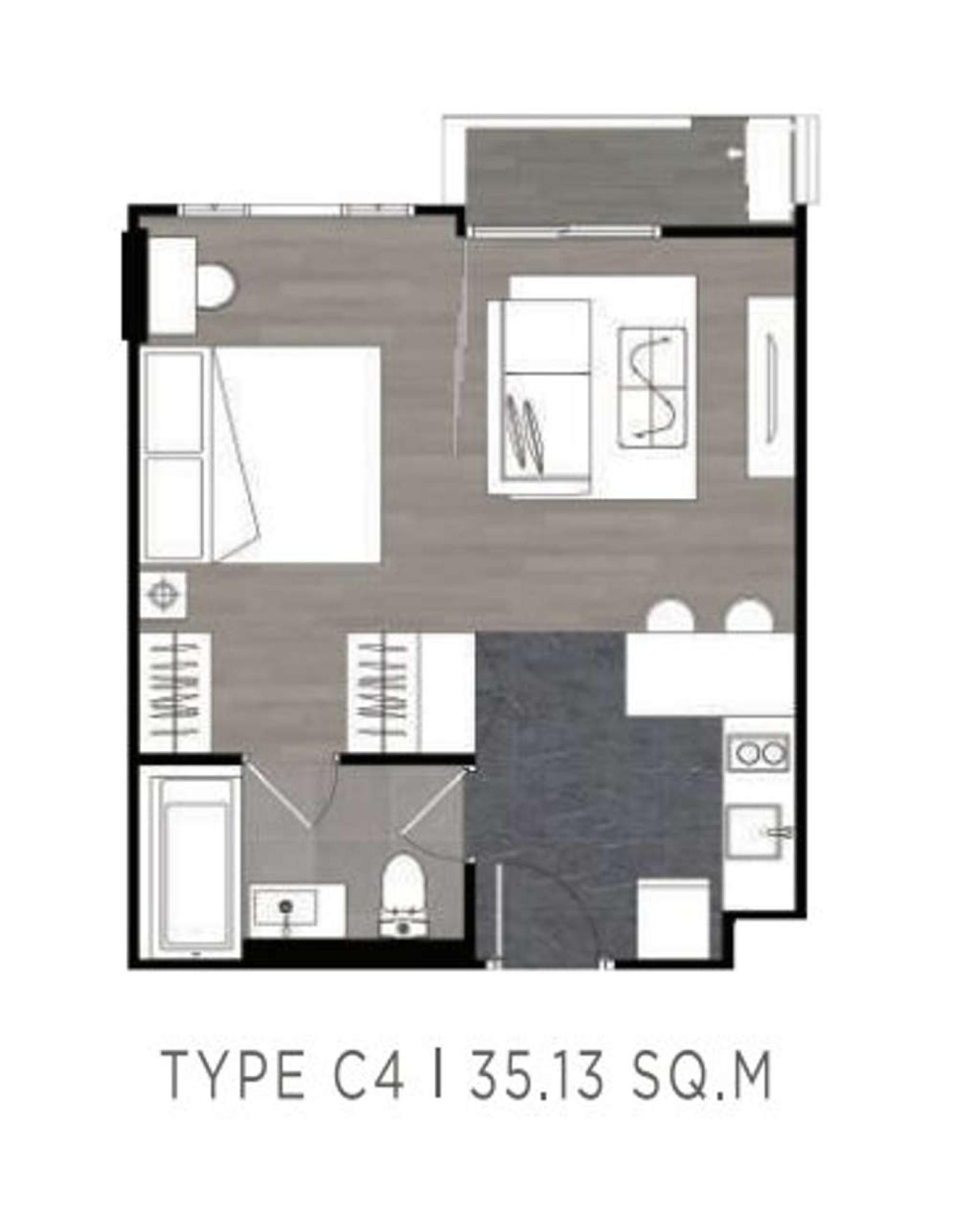 The Teak Ratchada 19 / 1 Bedroom (FOR SALE), เดอะ ทีค รัชดา 19 / 1 ห้องนอน (ขาย) JSMN301