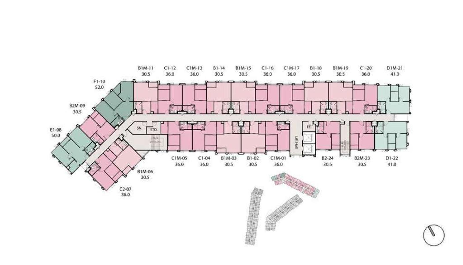 Aspire Sukhumvit - Onnut / 2 Bedrooms (SALE WITH TENANT),  / 2 ห้องนอน (ขายพร้อมผู้เช่า) PYN306