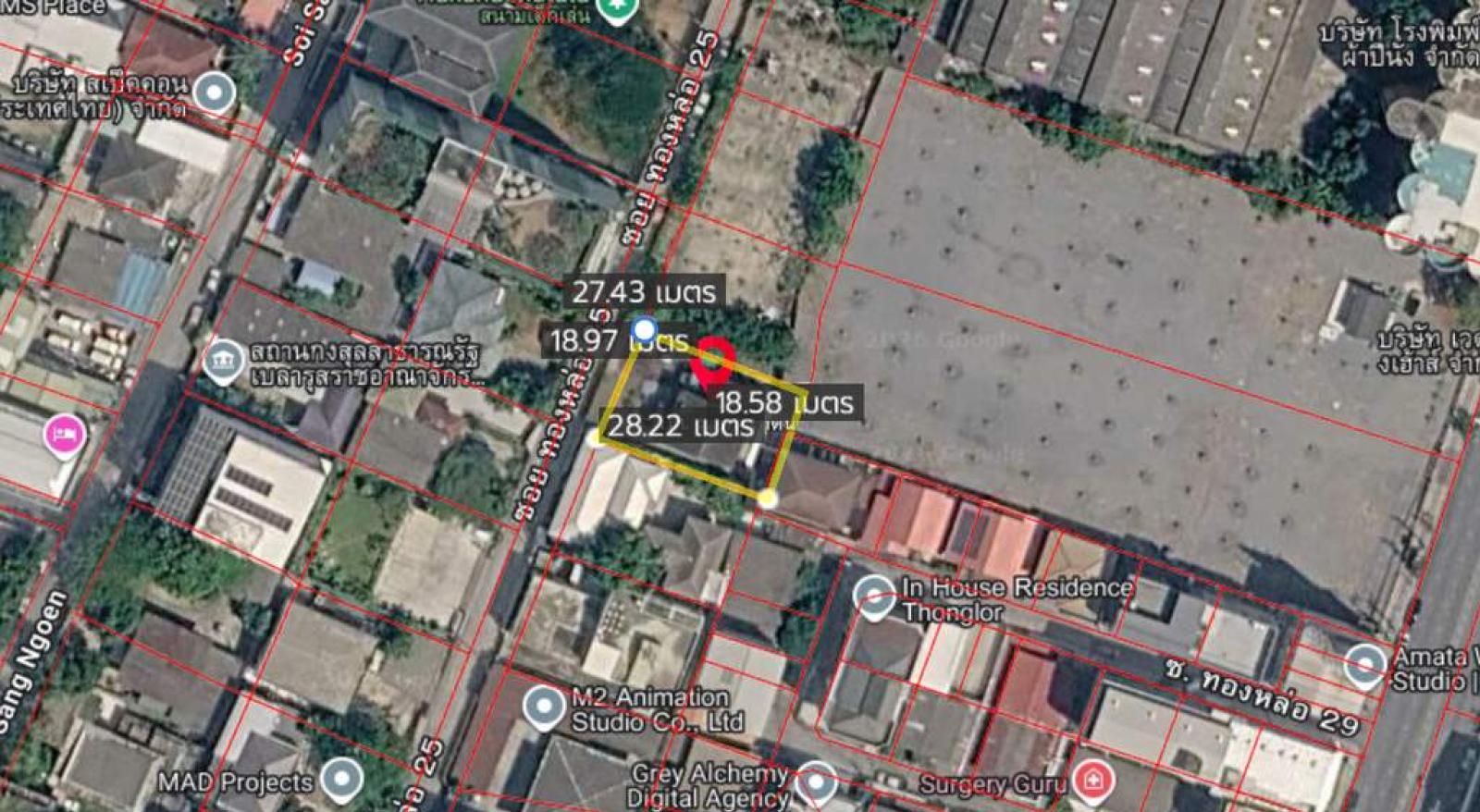 ที่ดินพร้อมสิ่งปลูกสร้าง 136 ตร.วา. ทองหล่อ 25 / 136 ตร.วา (ขาย), Land with building 136 sq.wah Thonglor 25 / 136 Square Wa (FOR SALE) PALM903